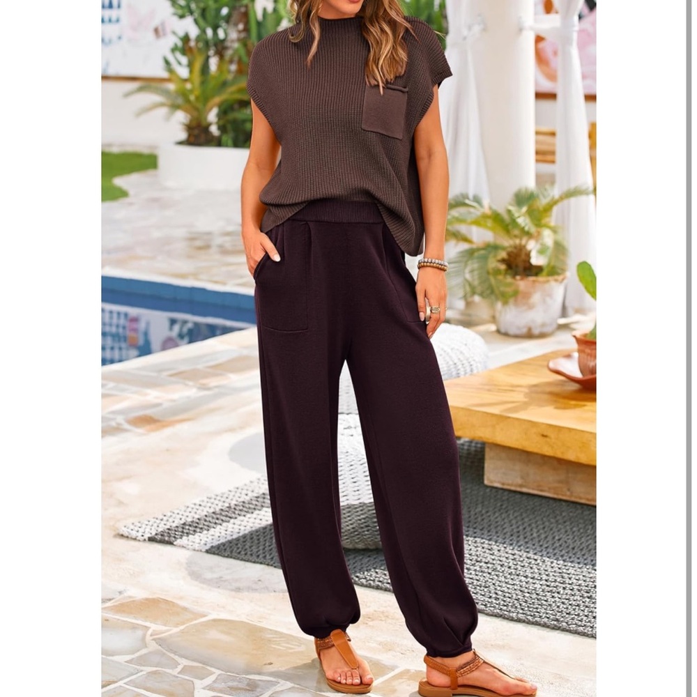 Women's Brown Casual Pants